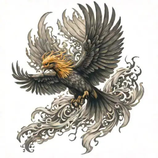 Rising Phoenix Rising From The Ashes