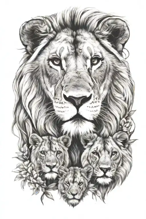 Lion Pack With 1 Cub