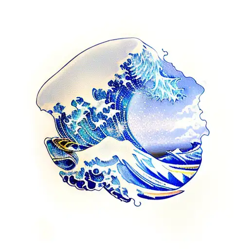 Ocean Wave Clipart Blue