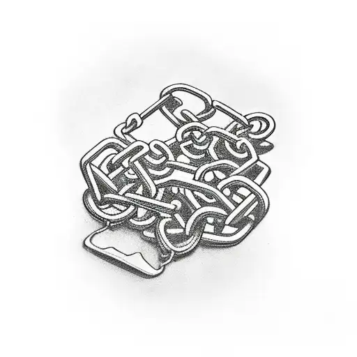 Broken Chains At The Foot Of A Cross