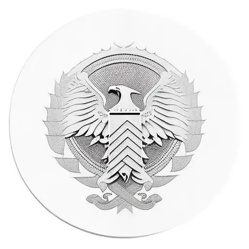 Albanian Flag Eagle With Skenderbeg In It