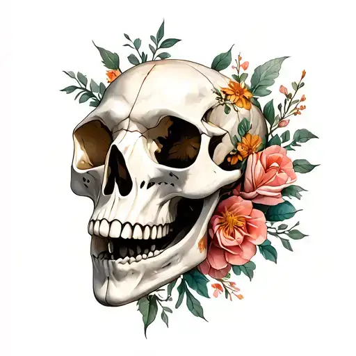 Animal Skull Surrounded