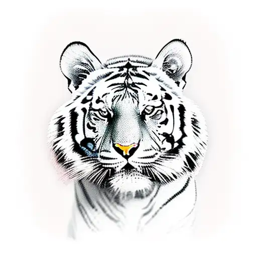 Tiger Walking In A Forest