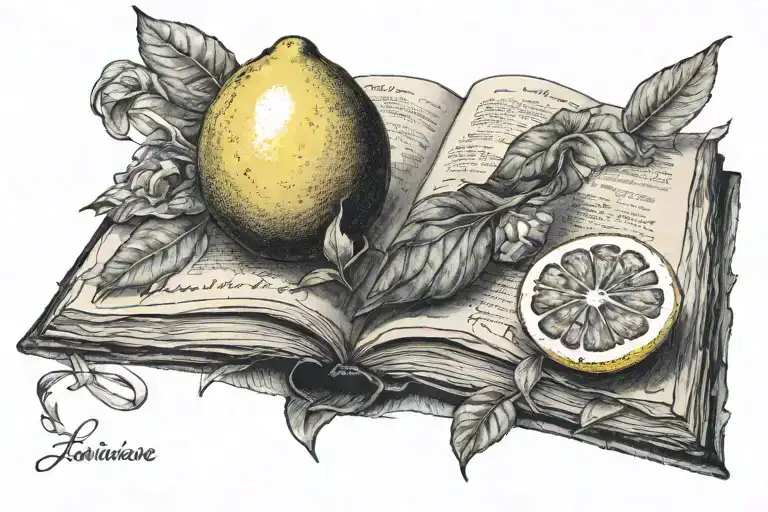 Lemon And Book