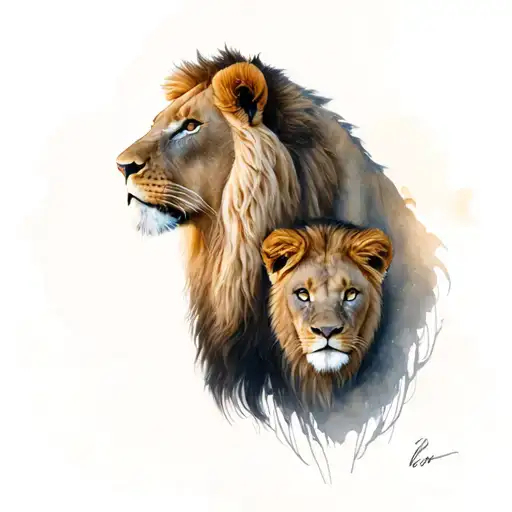 1 Mother Leon And 2 Child Leon