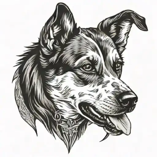 Dog Memorial Tatto Inspired By The Tv Show Supernatural