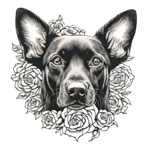 Dog Memorial Tatto Inspired By A Dog Named Winchester