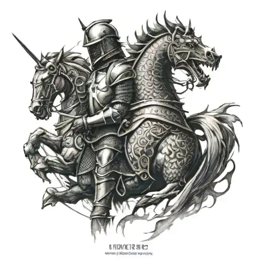 Knight And Dragon