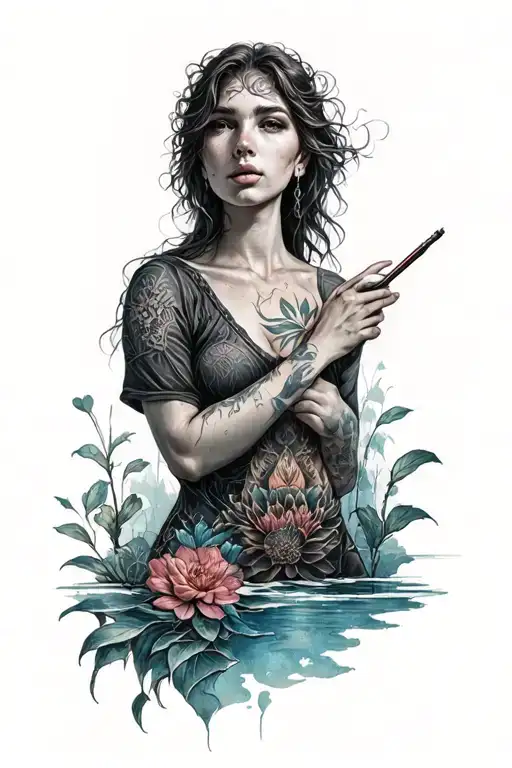 A Tattoo That Resembles Lonelines And Strength That Made You Fearless And Numb To Feelings