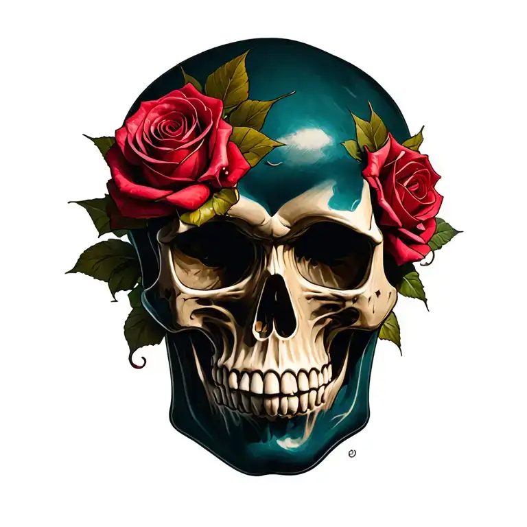 Skull And Roses