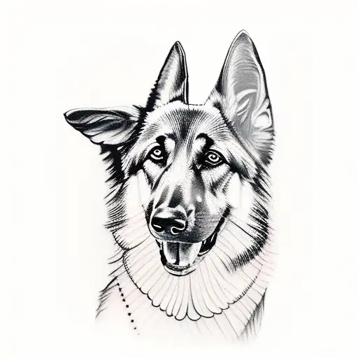 Laughing German Shepherd