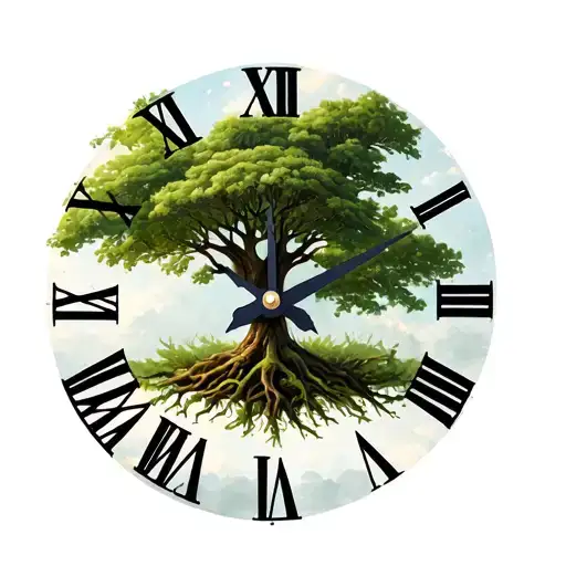 Trees Growing Clock