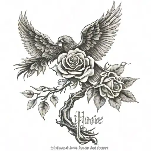 Roses And Phoenix And Hope Name My Mother And Tree