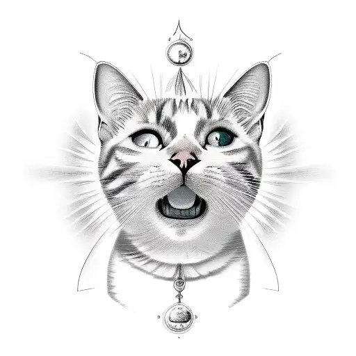 A Realistic Depiction Of An Orange And White Cat Lounging In A Sunbeam