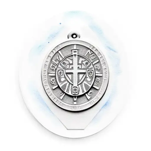 Make A Saint Benedict Hd Medal With Watercolor