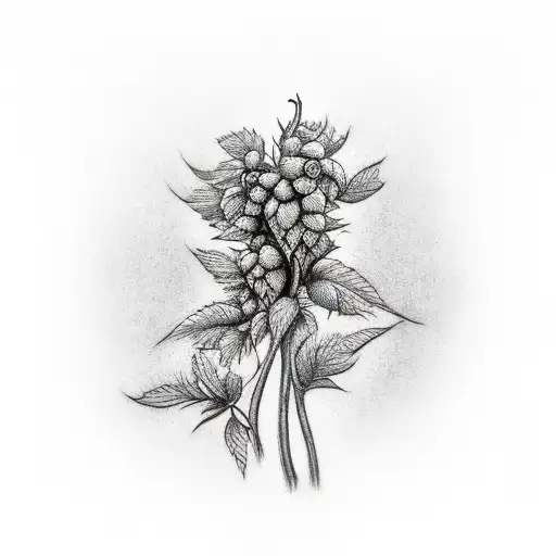 Hops Plant Coming Out Of A Pint Glass