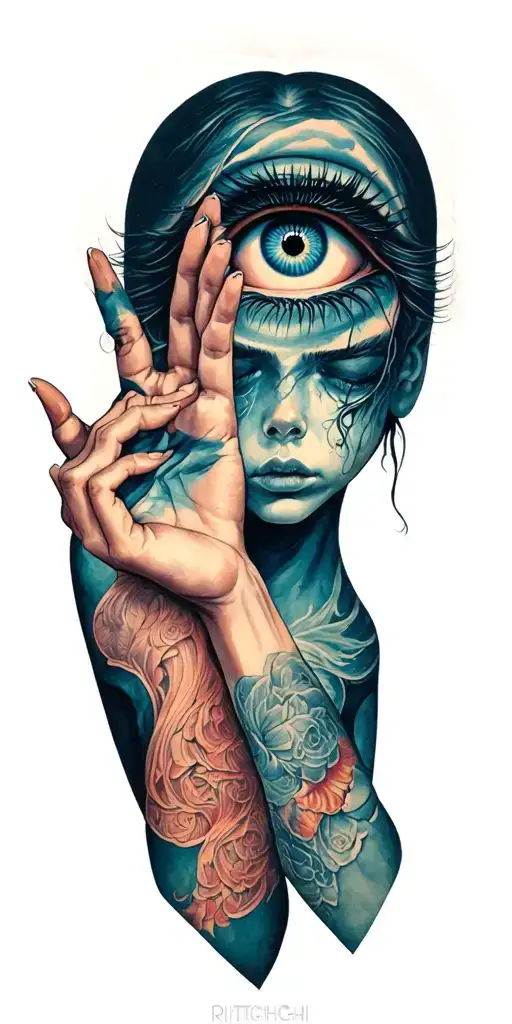 Ritchi Blackmore Stranger In Us All Seeing Eye Albume Cover Spreading Hands