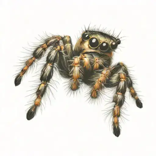 Jumping Spider Mid Air