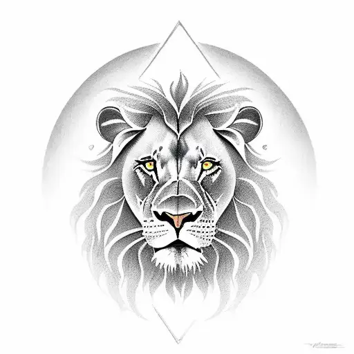 Right Half Male Left Half Female Lion