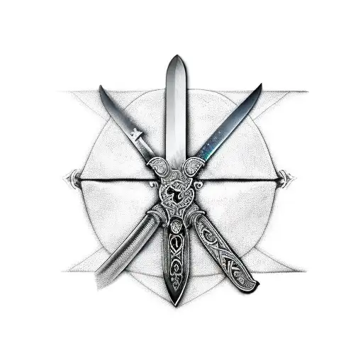 Vikings Sword And Laptop