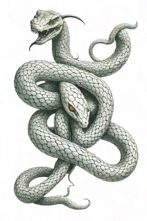 Ouroboros Snake Wrapped