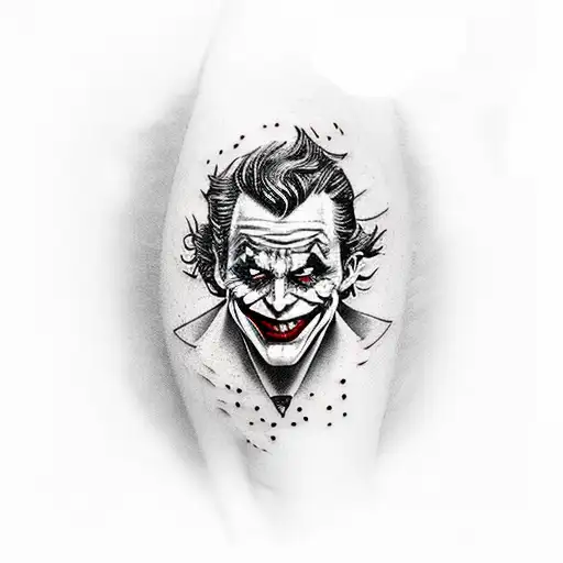The Joker Tatto For Calf