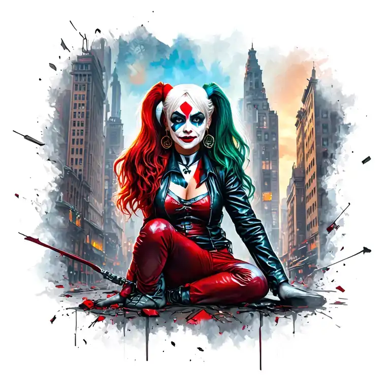 Harley Quinn Destroyed City