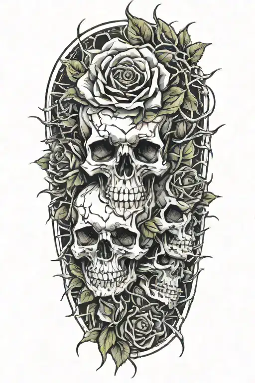 Skulls And Roses And Thorns