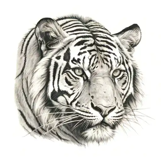 Half Of Hari Singh Nalwas Face And Half Of It Being A Tiger