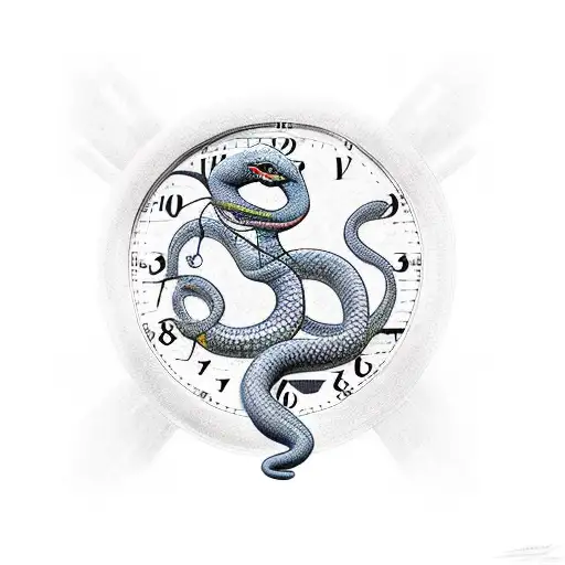 Snake Clock Spaceman