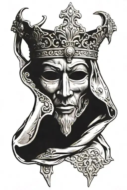 King Baldwin Iv Metal Mask Without Crown
