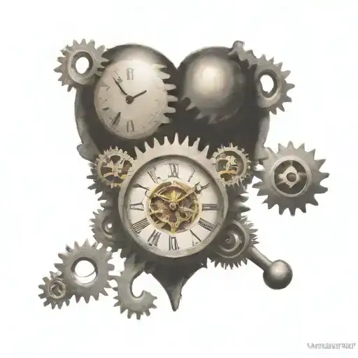 Heart And Clock Gears