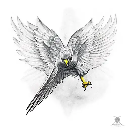 Hawk With Blade Wings