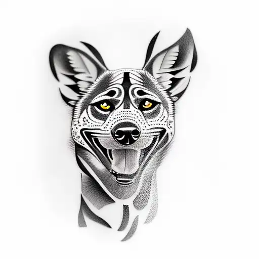 Create A Tattoo Of A African Dog