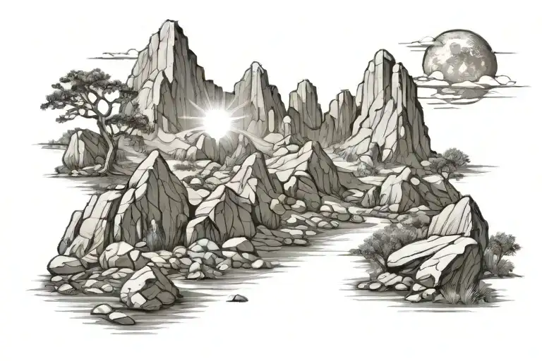 Sun Mountains Big Rocks Surrounded