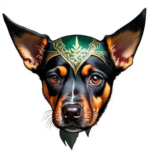 Loki Nordic Intertwined With Puppy