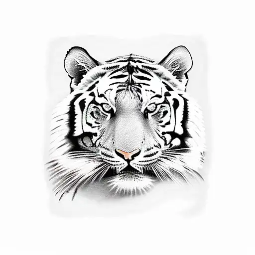 Tiger Side Face