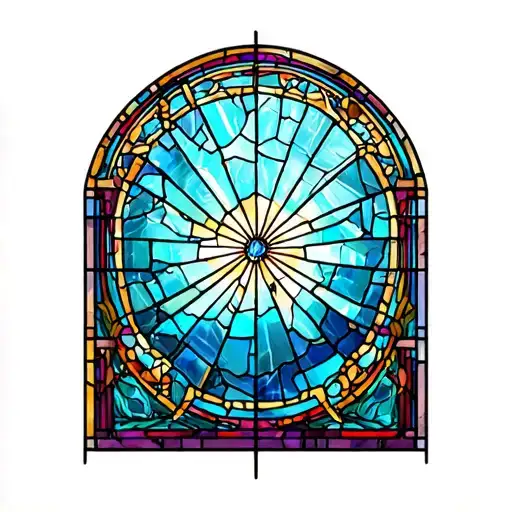 Broken Stained Glass Window