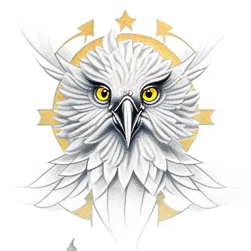 A Winking Bird With A Greek God