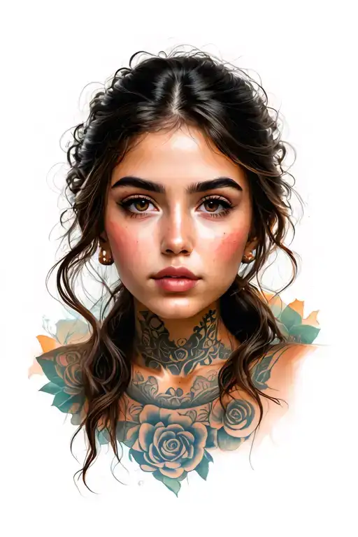 Face Of A Young Woman