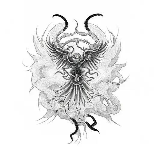 Phoenix With Scorpion Inside