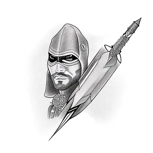 Arrow Forearm Sleeve With Western Cowboy Style