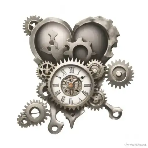 Heart And Clock Gears