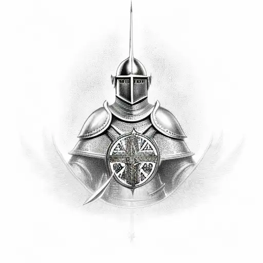 Knight Templar With German Armor