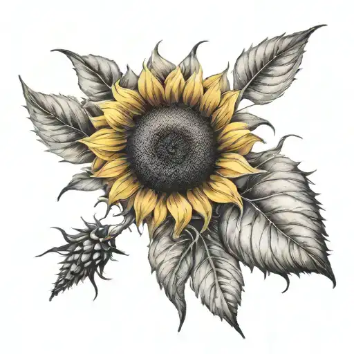 Sunflower Cross Surrounded
