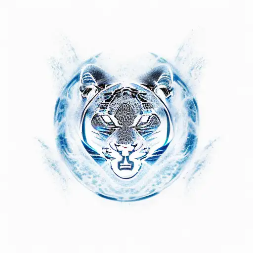 Create A Design Featuring A Panther And Water Elements To Represent Power And Fluidity