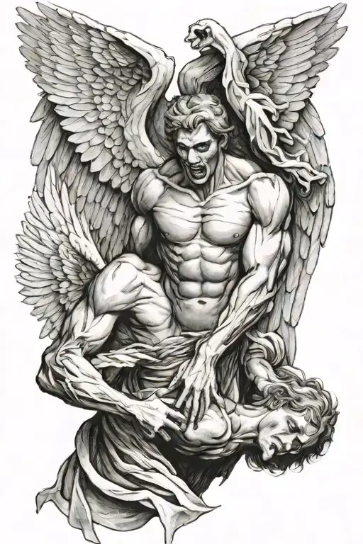 Angel Stabbing Demon