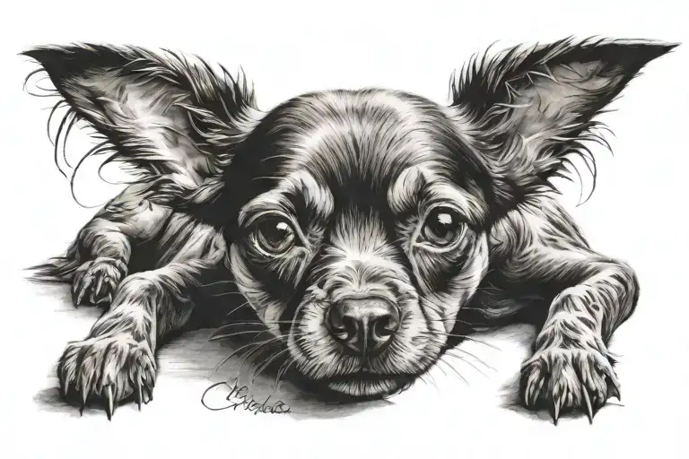 Little Dog Charlie Written Underneath