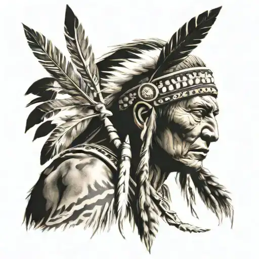 Beautiful Native American Hunter