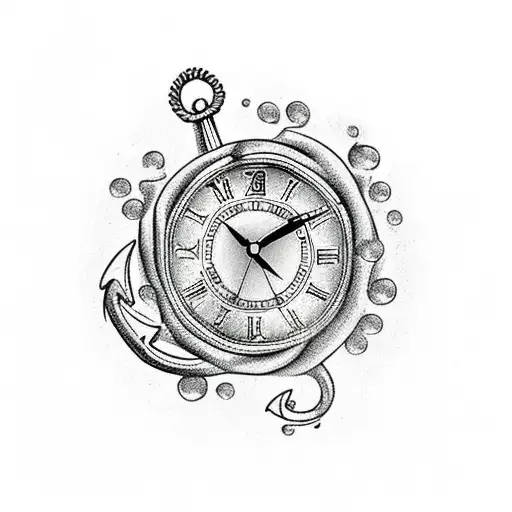 111 With A Clock And 6 Fishes And A Tree Aswell As A Anchor Its Going To Be On My Forearm